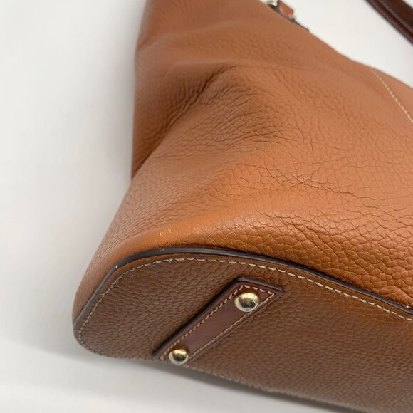 Dooney & Bourke Brown Pebbled Leather Lexington Tote Bag - Picture 5 of 12